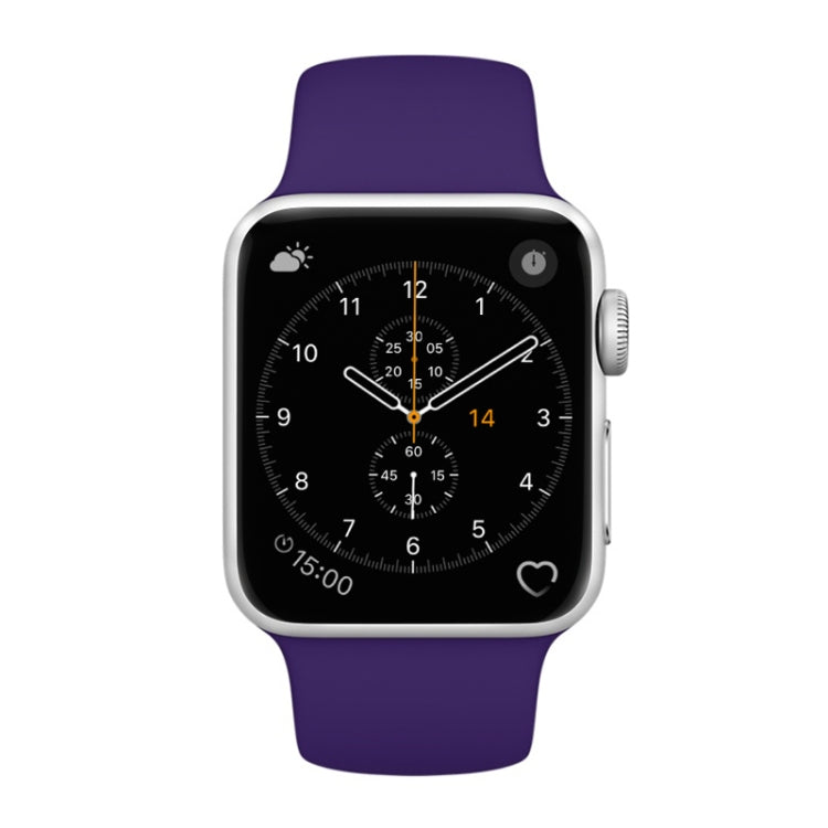 For Apple Watch Series 3 & 2 & 1 38mm Fashion Simple Style Silicone Wrist Watch Band, For 38mm