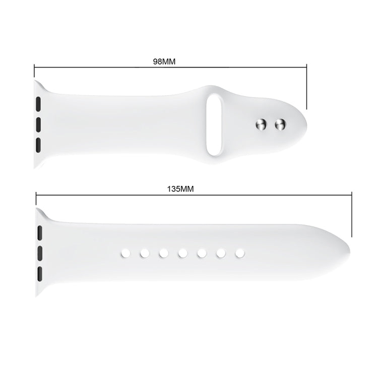 Double Rivets Silicone Watch Band for Apple Watch Series 3 & 2 & 1 38mm, Apple Watch 38mm