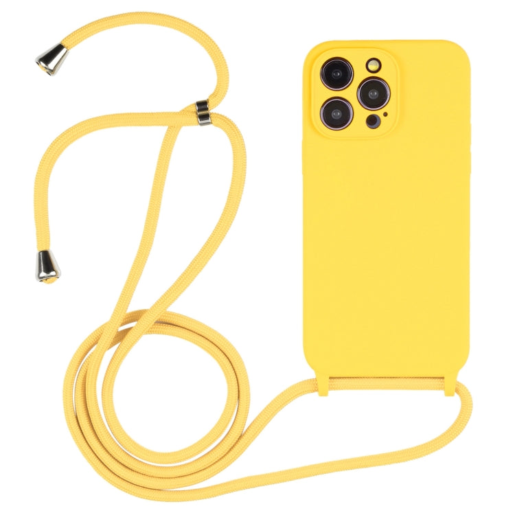 Crossbody Lanyard Liquid Silicone Case, For iPhone 16 Pro Max