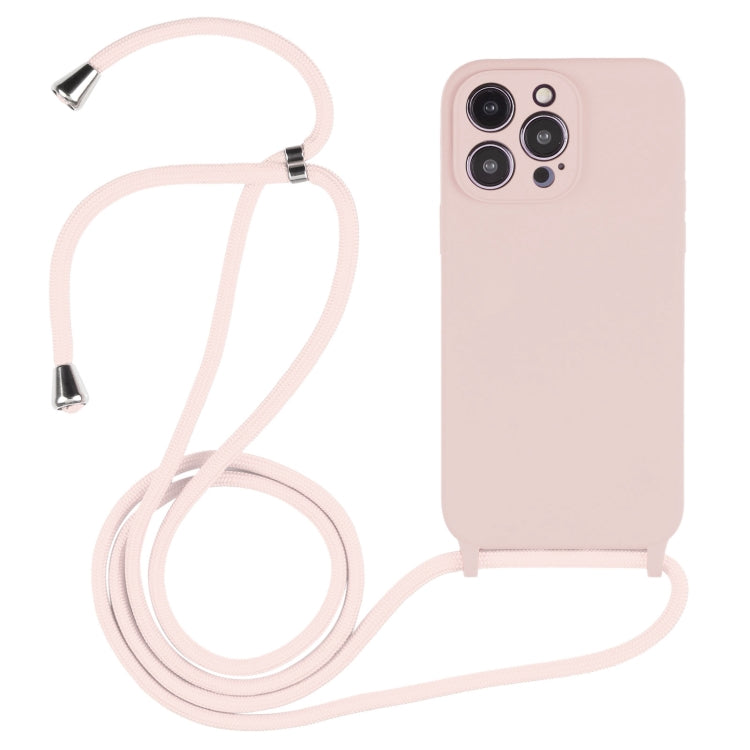 Crossbody Lanyard Liquid Silicone Case, For iPhone 16 Pro Max