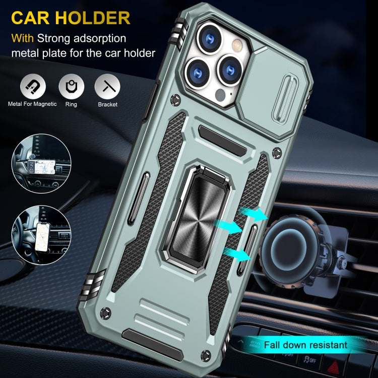 Armor PC + TPU Camera Shield Phone Case, For iPhone 15 Pro, For iPhone 15 Plus, For iPhone 15