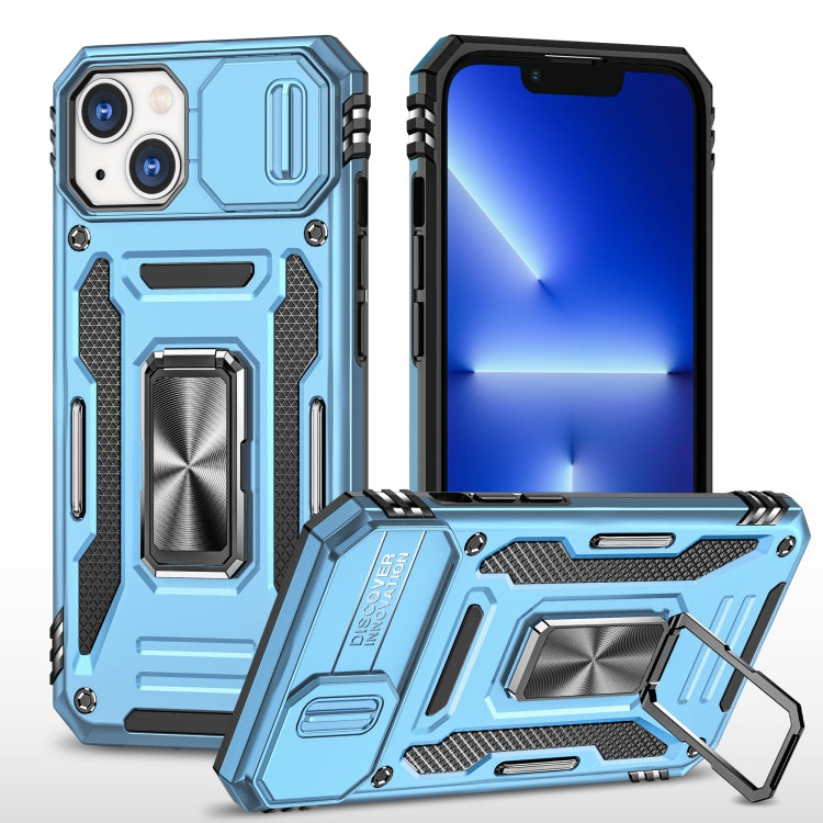 Armor PC + TPU Camera Shield Phone Case, For iPhone 15 Pro, For iPhone 15 Plus, For iPhone 15