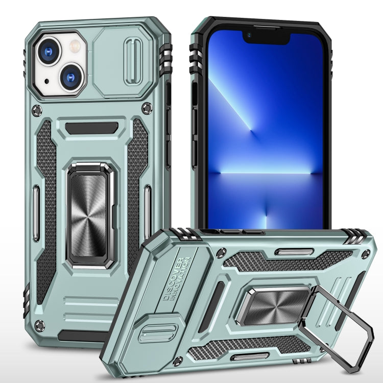 Armor PC + TPU Camera Shield Phone Case, For iPhone 15 Pro, For iPhone 15 Plus, For iPhone 15