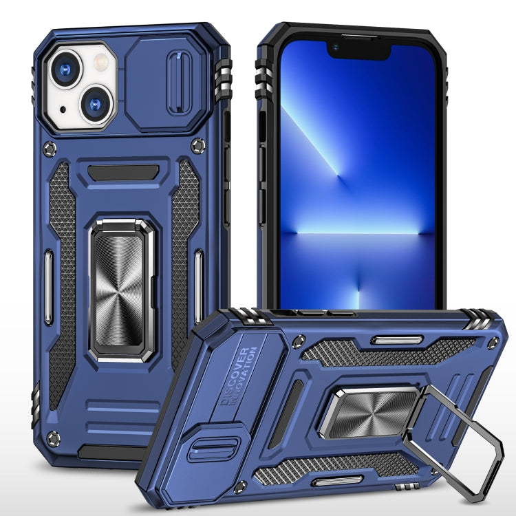 Armor PC + TPU Camera Shield Phone Case, For iPhone 15 Pro, For iPhone 15 Plus, For iPhone 15