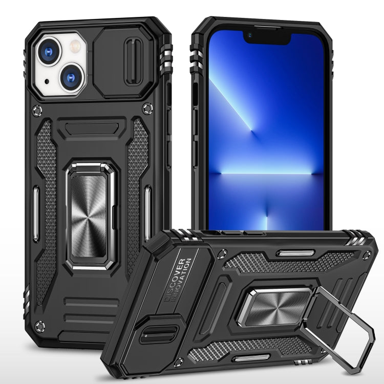 Armor PC + TPU Camera Shield Phone Case, For iPhone 15 Pro, For iPhone 15 Plus, For iPhone 15