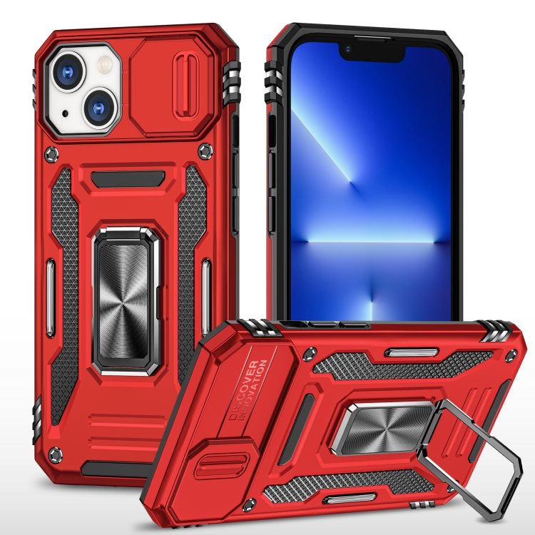 Armor PC + TPU Camera Shield Phone Case, For iPhone 15 Pro, For iPhone 15 Plus, For iPhone 15