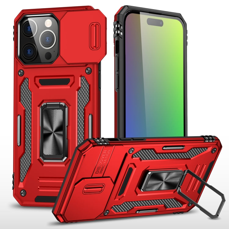 Armor PC + TPU Camera Shield Phone Case, For iPhone 16e, For iPhone 16 Pro Max, For iPhone 16 Pro