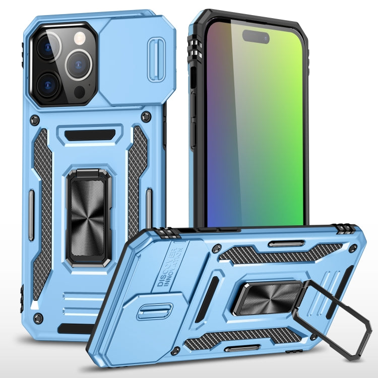 Armor PC + TPU Camera Shield Phone Case, For iPhone 16e, For iPhone 16 Pro Max, For iPhone 16 Pro