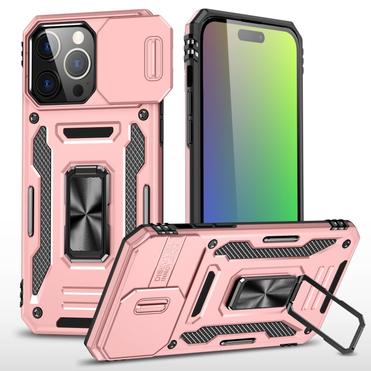 Armor PC + TPU Camera Shield Phone Case, For iPhone 16e, For iPhone 16 Pro Max, For iPhone 16 Pro