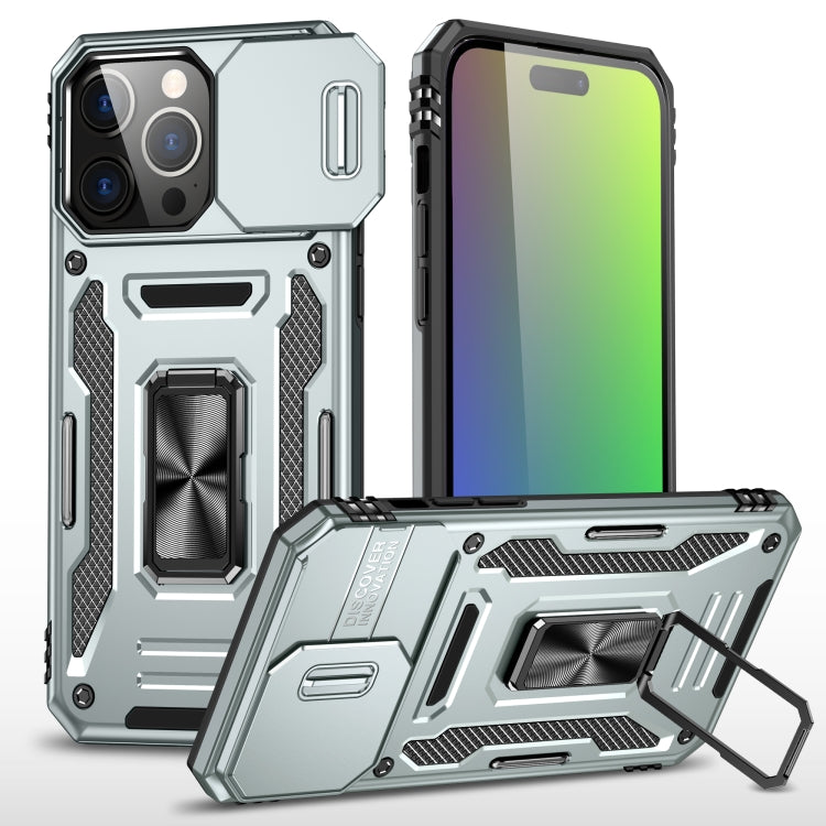 Armor PC + TPU Camera Shield Phone Case, For iPhone 16e, For iPhone 16 Pro Max, For iPhone 16 Pro
