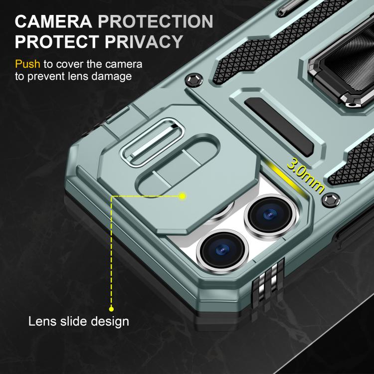 Armor PC + TPU Camera Shield Phone Case, For iPhone 17 Pro Max, For iPhone 17 Pro, For iPhone 17