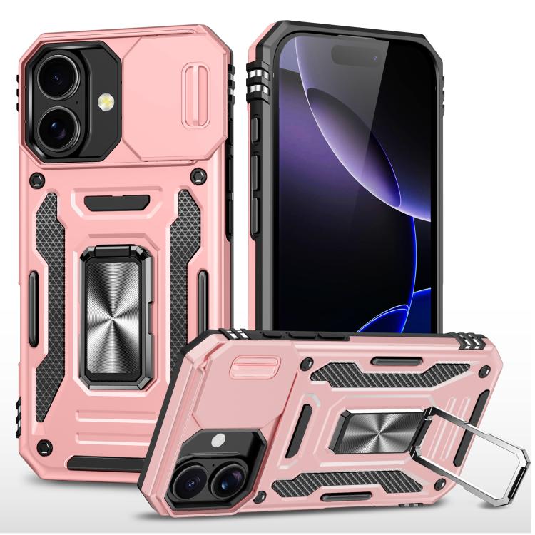 Armor PC + TPU Camera Shield Phone Case, For iPhone 17 Pro Max, For iPhone 17 Pro, For iPhone 17