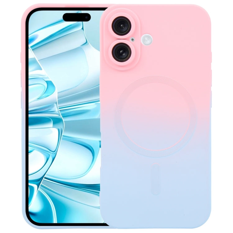 Liquid TPU Silicone Gradient MagSafe Phone Case, For iPhone Air, For iPhone 16 Pro Max, For iPhone 16 Pro, For iPhone 16 Plus