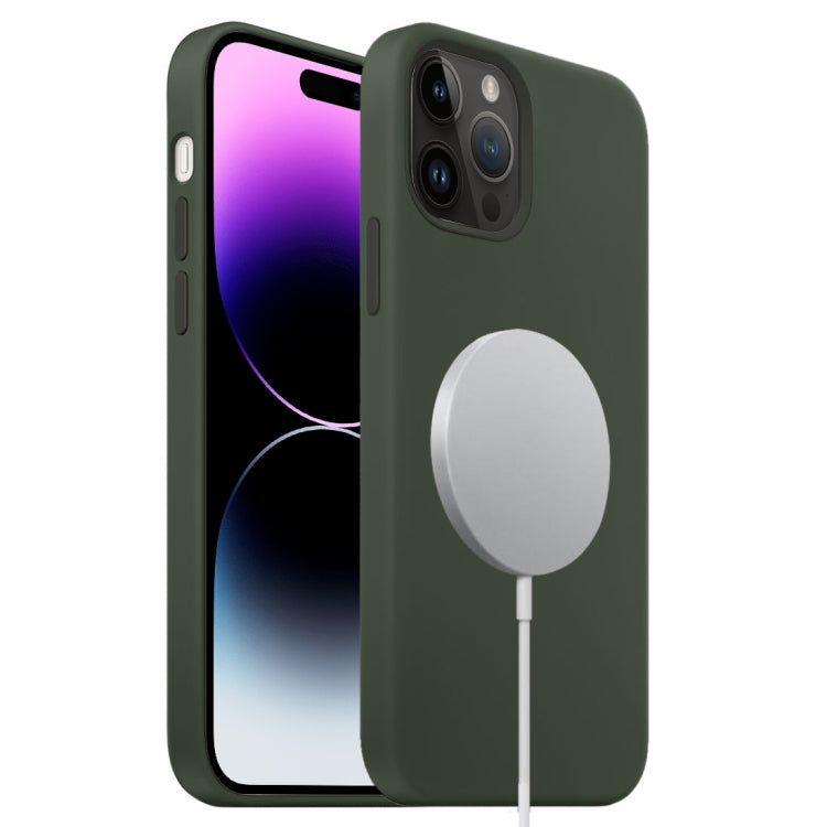 Liquid Silicone Full Coverage MagSafe Phone Case, For iPhone 15 Pro