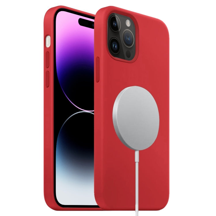 Liquid Silicone Full Coverage MagSafe Phone Case, For iPhone 15 Pro