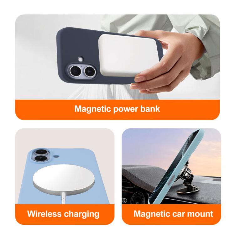 Liquid Silicone Full Coverage MagSafe Phone Case, For iPhone 15 Pro