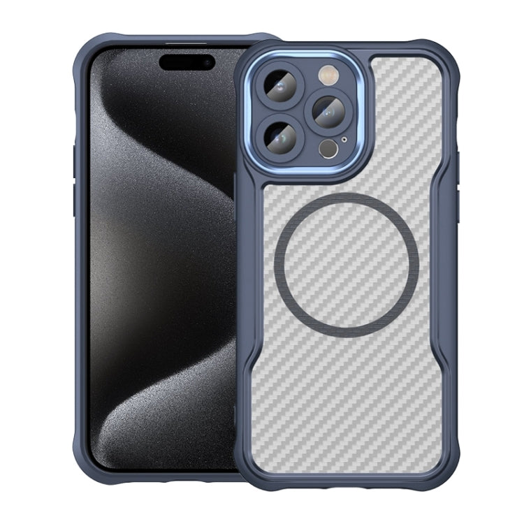Carbon Fiber Texture MagSafe Translucent Phone Case, For iPhone 15 Pro, For iPhone 15 Plus / 14 Plus, For iPhone 15, For iPhone 14 / 13, For iPhone 14 Pro, For iPhone 14 Pro Max