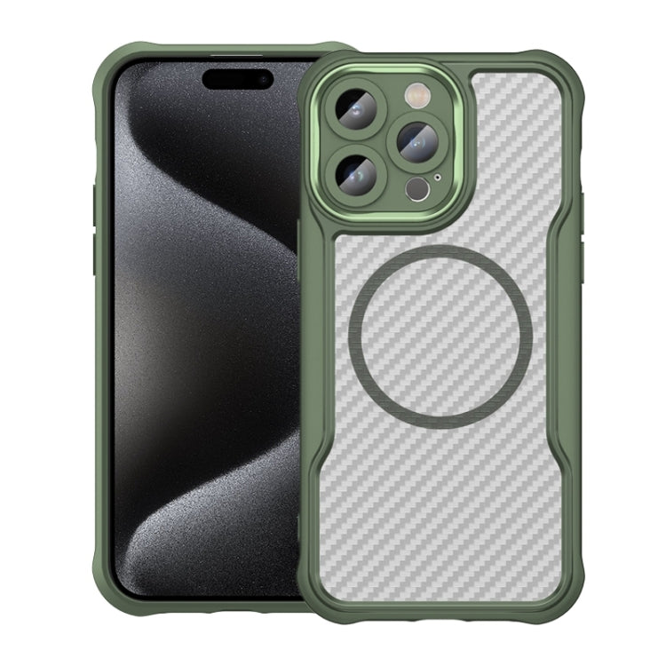 Carbon Fiber Texture MagSafe Translucent Phone Case, For iPhone 15 Pro, For iPhone 15 Plus / 14 Plus, For iPhone 15, For iPhone 14 / 13, For iPhone 14 Pro, For iPhone 14 Pro Max