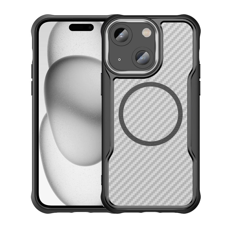 Carbon Fiber Texture MagSafe Translucent Phone Case, For iPhone 15 Pro, For iPhone 15 Plus / 14 Plus, For iPhone 15, For iPhone 14 / 13, For iPhone 14 Pro, For iPhone 14 Pro Max