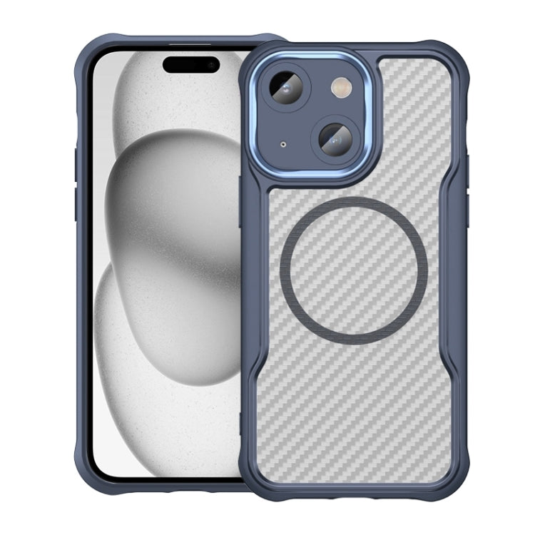Carbon Fiber Texture MagSafe Translucent Phone Case, For iPhone 15 Pro, For iPhone 15 Plus / 14 Plus, For iPhone 15, For iPhone 14 / 13, For iPhone 14 Pro, For iPhone 14 Pro Max