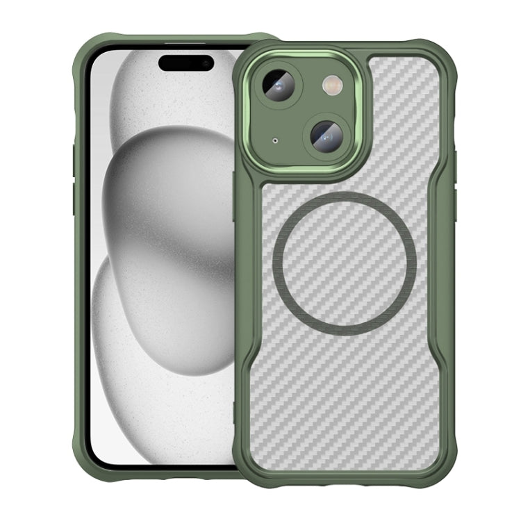 Carbon Fiber Texture MagSafe Translucent Phone Case, For iPhone 15 Pro, For iPhone 15 Plus / 14 Plus, For iPhone 15, For iPhone 14 / 13, For iPhone 14 Pro, For iPhone 14 Pro Max