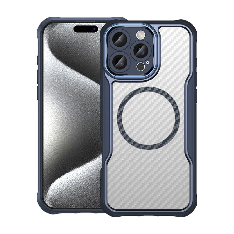 Carbon Fiber Texture MagSafe Translucent Phone Case