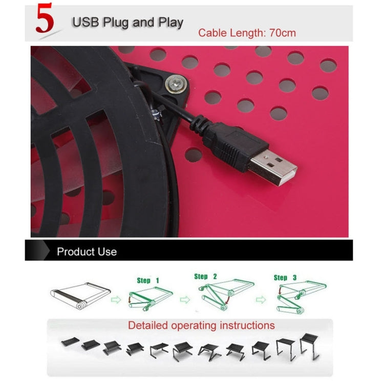 Portable 360 Degree Adjustable Foldable Aluminium Alloy Desk Stand with Cool Fans & Mouse Pad for Laptop / Notebook, with Mouse Pad & Cooling Fan