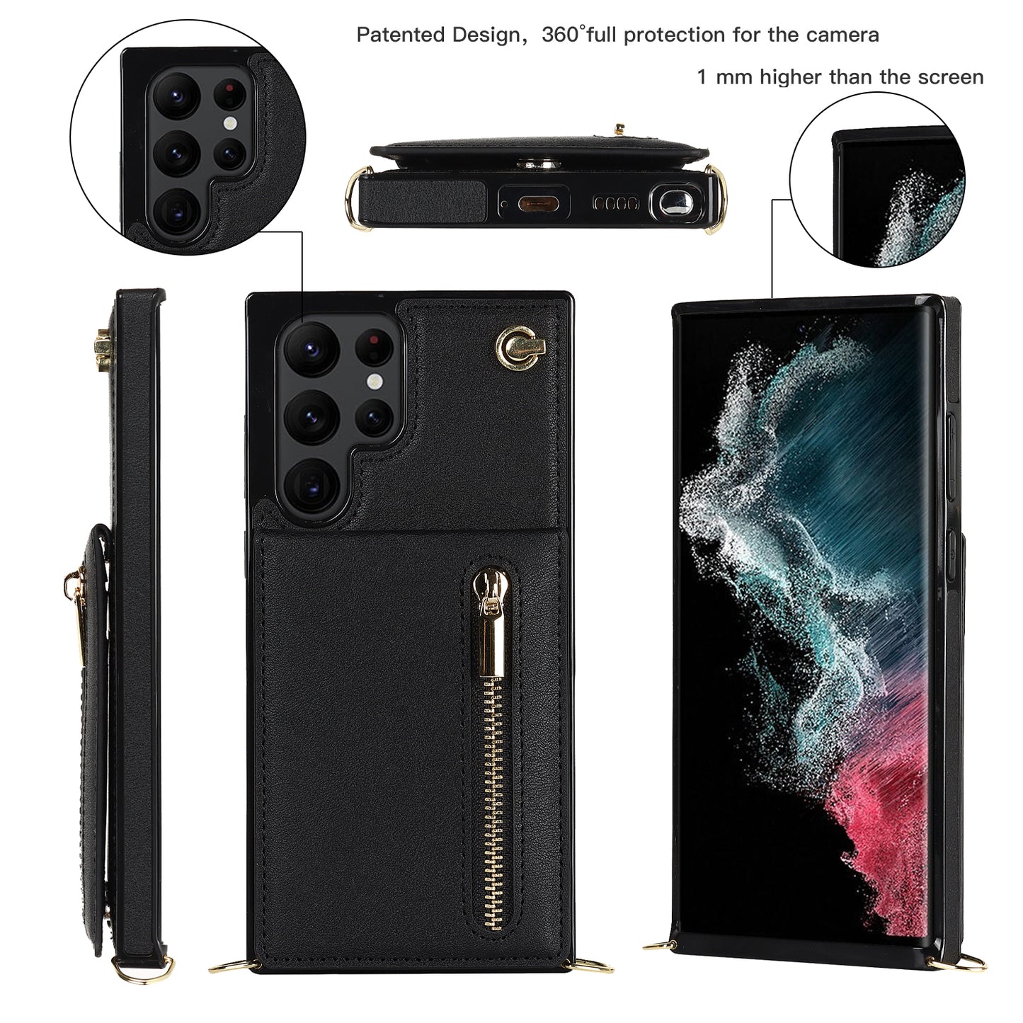 Samsung S21 Serie Dragkedja Plånbokfodral