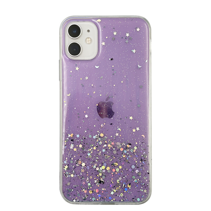 Silikon Skal med Stjärnglitter