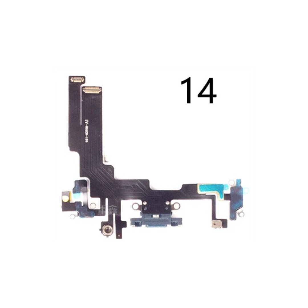-Laddkontakt Flexkabel Iphone 14-