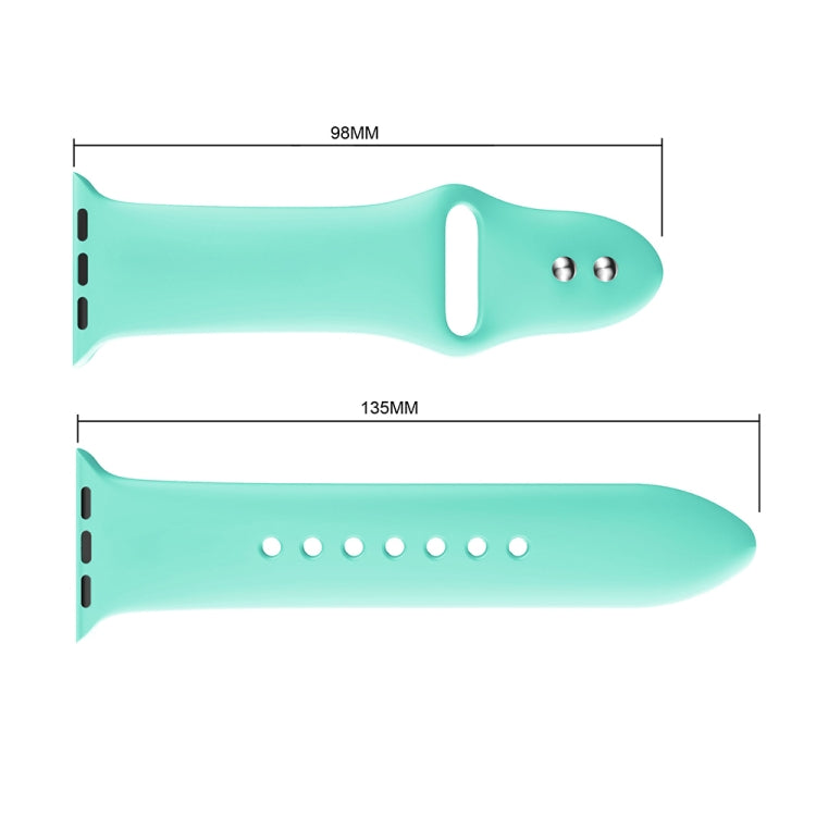 Double Rivets Silicone Watch Band for Apple Watch Series 3 & 2 & 1 38mm, Apple Watch 38mm