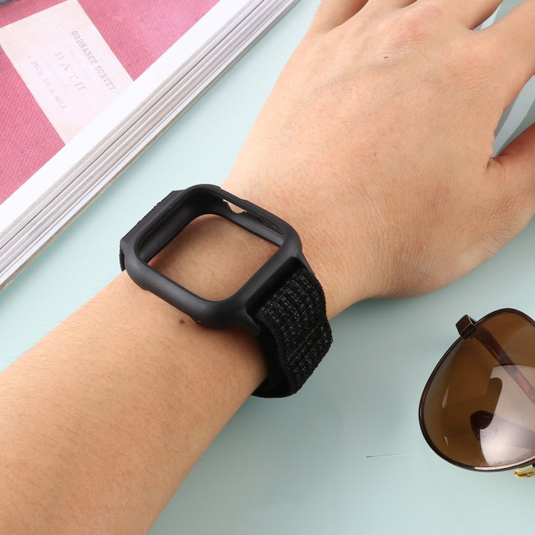 For Apple Watch Ultra 49mm&Watch Ultra 2 49mm / Series 10 46mm / 9&8&7 45mm / SE 3&SE 2&6&SE&5&4 44mm / 3&2&1 42mm Nylon Watch Band with Hook and Loop Fastener, For Apple Watch Series 7 45mm / 6 & SE & 5 & 4 44mm / 3 & 2 & 1 42mm                       ...