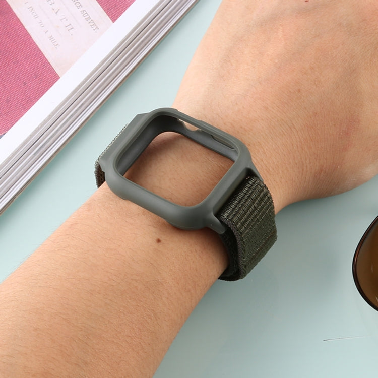 For Apple Watch Ultra 49mm&Watch Ultra 2 49mm / Series 10 46mm / 9&8&7 45mm / SE 3&SE 2&6&SE&5&4 44mm / 3&2&1 42mm Nylon Watch Band with Hook and Loop Fastener, For Apple Watch Ultra 49mm / Series 8&7 45mm / SE 2&6&SE&5&4 44mm / 3&2&1 42mm             ...