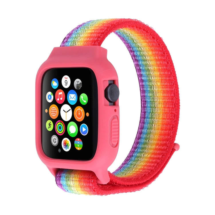 For Apple Watch Ultra 49mm&Watch Ultra 2 49mm / Series 10 46mm / 9&8&7 45mm / SE 3&SE 2&6&SE&5&4 44mm / 3&2&1 42mm Nylon Watch Band with Hook and Loop Fastener, For Apple Watch Series 7 45mm / 6 & SE & 5 & 4 44mm / 3 & 2 & 1 42mm                       ...