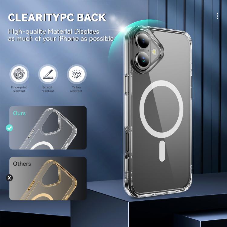 MagSafe Clear Acrylic PC +TPU Phone Case, For iPhone 18, For iPhone 18 Pro, For iPhone 18 Pro Max, For iPhone 17e / 16e, For iPhone 16 Pro Max, For iPhone 16 Pro, For iPhone 16 Plus, For iPhone 16, For iPhone 15 Pro Max, For iPhone 15 Pro              ...