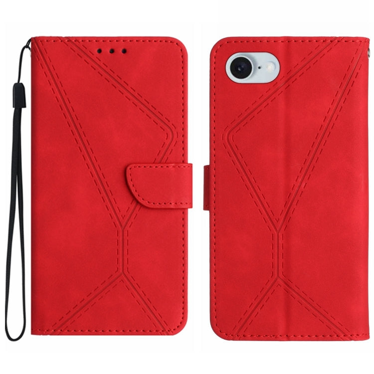 Telefonfodral i präglat läder, fin design för iPhone 15 serie & Se 2024