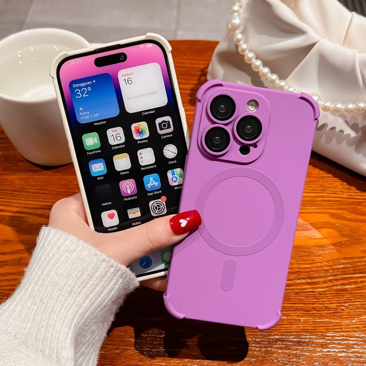 Four Corner Shockproof Skin Feel MagSafe Magnetic Phone Case, For iPhone 14, For iPhone 14 Pro, For iPhone 14 Pro Max