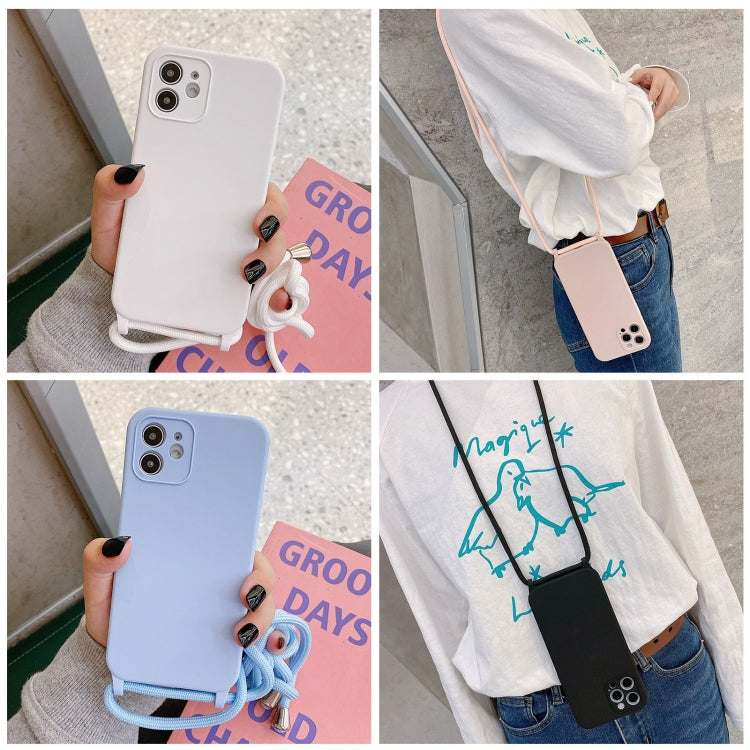 Crossbody Lanyard Liquid Silicone Case, For iPhone 16 Pro