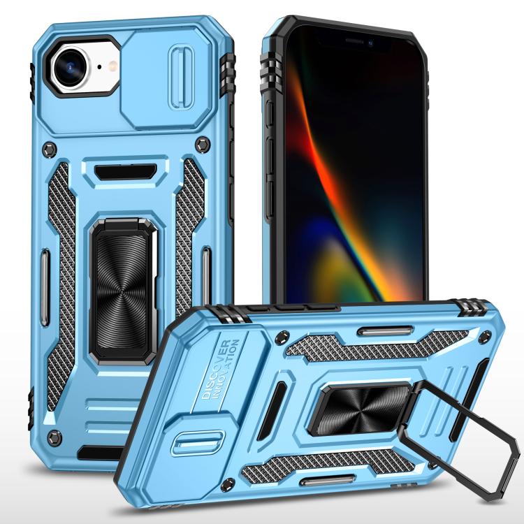 Armor PC + TPU Camera Shield Phone Case, For iPhone 17e / 16e, For iPhone 17 Pro Max, For iPhone 17 Pro