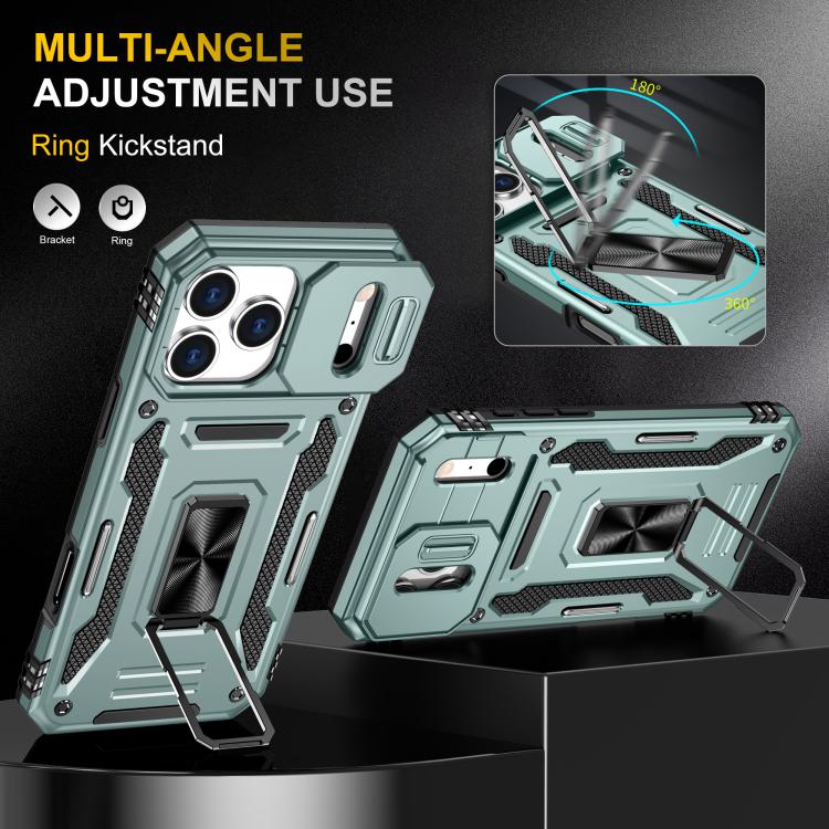 Armor PC + TPU Camera Shield Phone Case, For iPhone 17 Pro Max, For iPhone 17 Pro, For iPhone 17