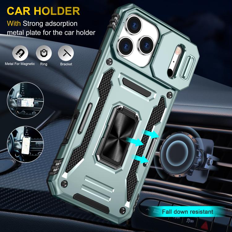 Armor PC + TPU Camera Shield Phone Case, For iPhone 17 Pro Max, For iPhone 17 Pro, For iPhone 17