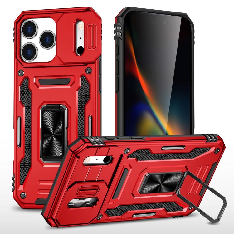 Armor PC + TPU Camera Shield Phone Case, For iPhone 17 Pro Max, For iPhone 17 Pro, For iPhone 17
