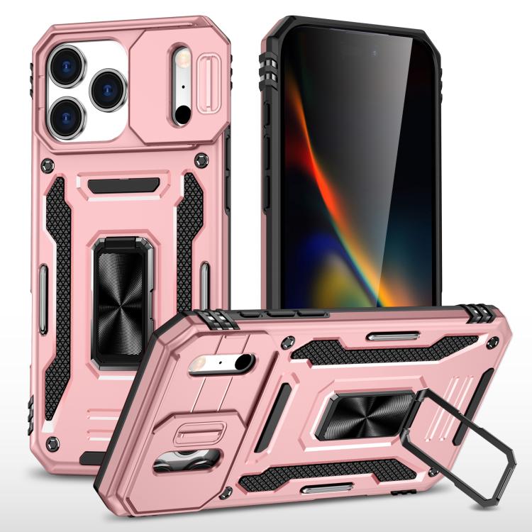 Armor PC + TPU Camera Shield Phone Case, For iPhone 17 Pro Max, For iPhone 17 Pro, For iPhone 17