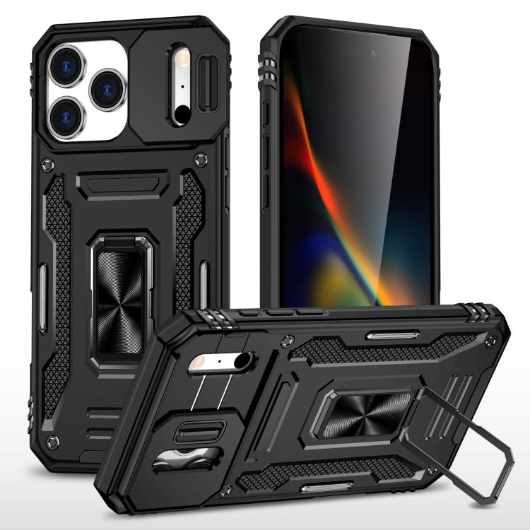 Armor PC + TPU Camera Shield Phone Case, For iPhone 17 Pro Max, For iPhone 17 Pro, For iPhone 17