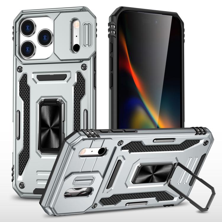 Armor PC + TPU Camera Shield Phone Case, For iPhone 17 Pro Max, For iPhone 17 Pro, For iPhone 17