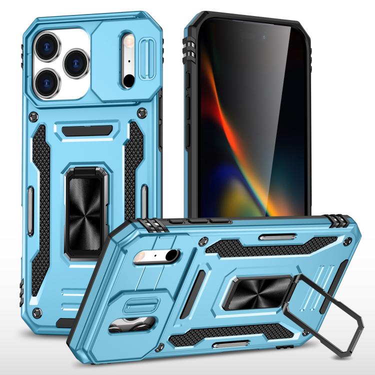 Armor PC + TPU Camera Shield Phone Case, For iPhone 17 Pro Max, For iPhone 17 Pro, For iPhone 17