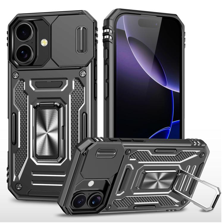 Armor PC + TPU Camera Shield Phone Case, For iPhone 17 Pro Max, For iPhone 17 Pro, For iPhone 17