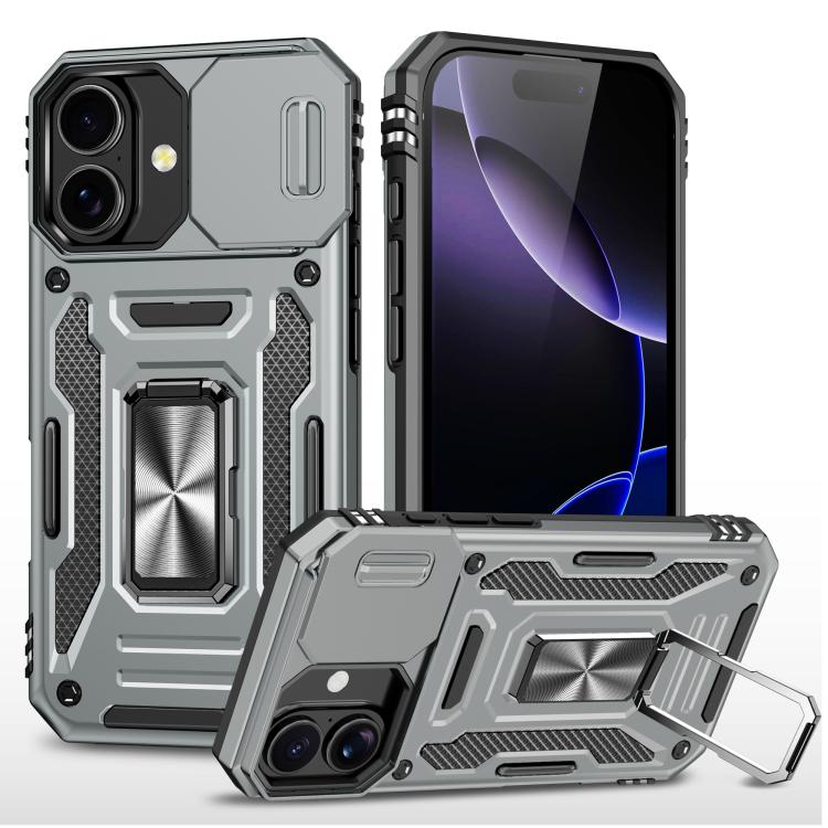 Armor PC + TPU Camera Shield Phone Case, For iPhone 17 Pro Max, For iPhone 17 Pro, For iPhone 17