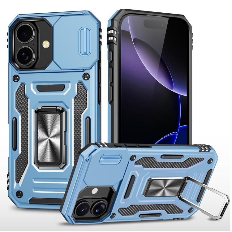 Armor PC + TPU Camera Shield Phone Case, For iPhone 17 Pro Max, For iPhone 17 Pro, For iPhone 17