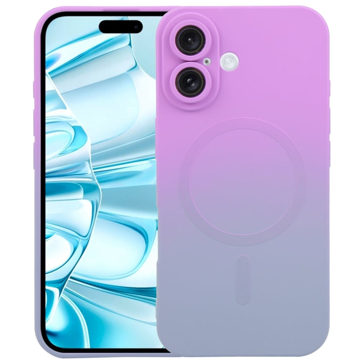 Liquid TPU Silicone Gradient MagSafe Phone Case, For iPhone Air, For iPhone 16 Pro Max, For iPhone 16 Pro, For iPhone 16 Plus